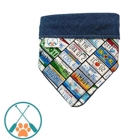 Road Trip Ready Pup Bandana – License to Drool Edition - Picture 1 of 4